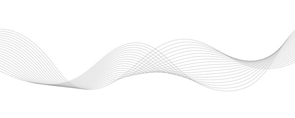 Vector abstract background with dynamic grey waves.
