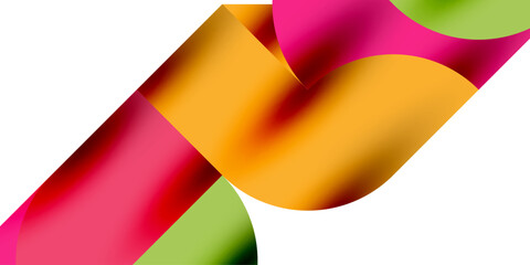 Shadow effect shiny circles and round triangles geometric modern art. Vector Illustration For Wallpaper, Banner, Background, Card, Book Illustration, landing page