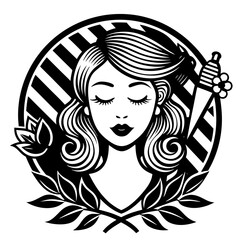 Beauty parlour, Skincare, Hair Salon, Spa, cosmetic  Vector