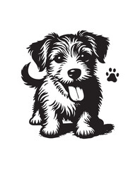 Cute cartoon puppy vector art,graphics Cute cartoon puppys icons set,vintage illustration Cute cartoon puppy clipart,vector Cute cartoon puppys flat style artwork design