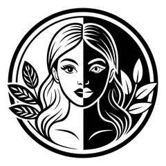 Beauty parlour, Skincare, Hair Salon, Spa, cosmetic  Vector