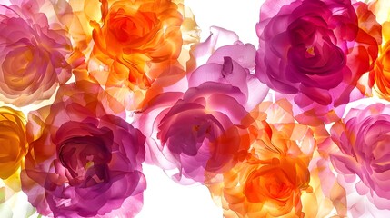 Obraz premium Serenity Rose: Tranquil Pink Blossom on Soft Pink Gradient Background. Ideal for Conveying Messages of Love, Appreciation, and Heartfelt Emotions