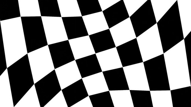 6 seconds of  white black checkerboard pattern rotating and distorting at the edges Hd, video, 1920, 1080, animation, motion graphics,
