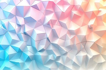 Fototapeta premium Generate a wallpaper background with a repeating geometric pattern of hexagons and triangles in pastel colors, creating a soothing and modern look