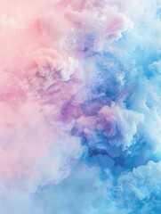 Fototapeta premium A blue and pink cloud filled with water droplets, great for weather or science related images
