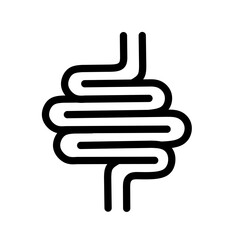intestine icon vector on white background