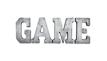 3d word "game" on white