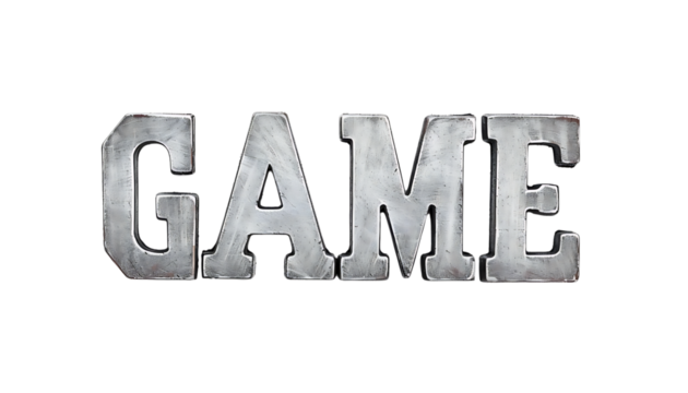 3d word "game" on white