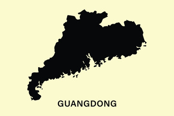 Obraz premium Guangong maps for design, vector map, Guangdong map