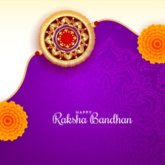Beautiful Happy Raksha Bandhan festival celebration background