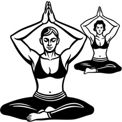 Yoga Poses Vector