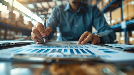 Whimsical Procurement Consultant Manipulating Purchasing Strategies with Focus on Report in Warehouse Setting