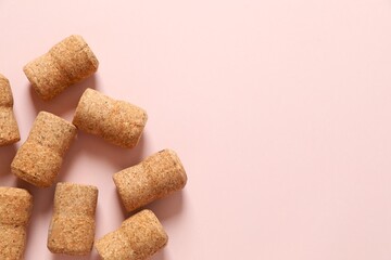 Corks of on a colored background
