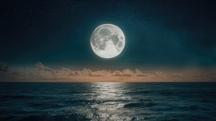 Naklejka premium Nautical Nighttime Splendor