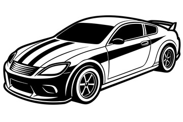 
Silhouette racing car vector, old racing car vector graphic 