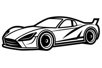 
Silhouette racing car vector, old racing car vector graphic 