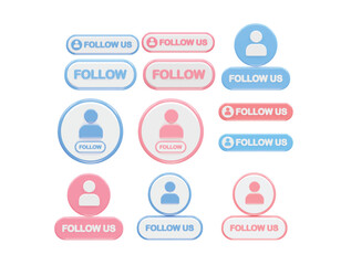Follow icon illustration vector rendering