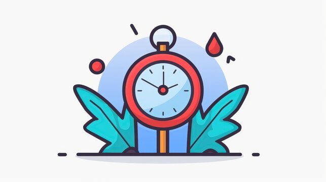 A sleek flat design of a date, time, and location icon, perfect for event notifications and business communications.