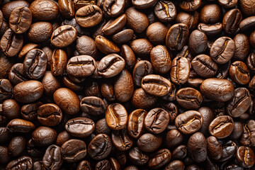 Fototapeta premium Full screen full of coffee beans photo