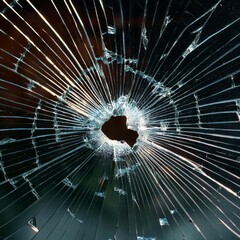 broken glass, AI generated