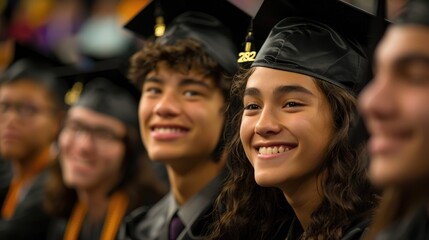 Obraz premium College students at Graduation