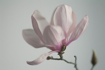 Obraz premium A Delicate Pink Magnolia Blossom