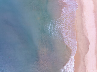 Amazing sand on beach in summer season sea background,Aerial view beach for travel background