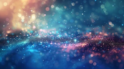 Naklejka premium Beautiful Fantasy Blurred Blue Background Background