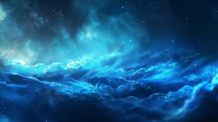 Fototapeta premium Beautiful Fantasy Blurred Blue Background Background