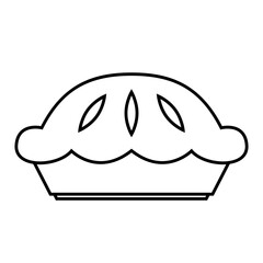 Pie icon logo isolated. Pie icon, bakery vector.