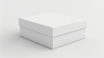 Fototapeta premium white box container template blank package