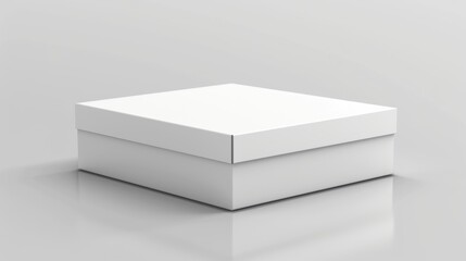 Fototapeta premium white box container template blank package