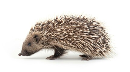 Obraz premium porcupine isolated on white background