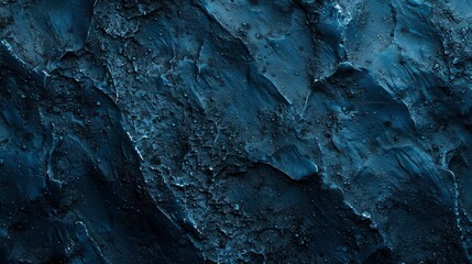 Naklejka premium Blue abstract lava stone texture background - generative ai