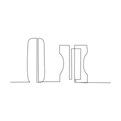 pencil sharpener contiuous line drawing. Back to school and education concept. simple hand drawn style illustration