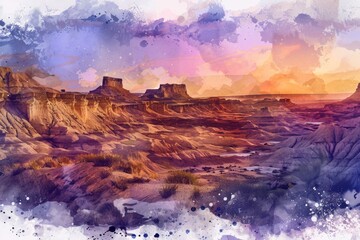 A serene desert landscape with cacti and sandy dunes