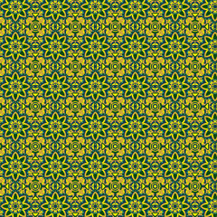 pattern with yellow flowers. seamless pattern.