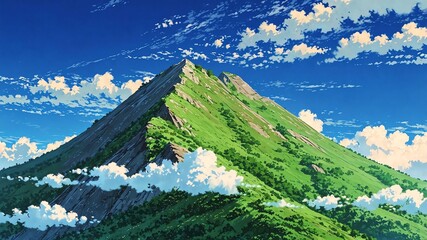 mountain peak anime