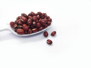 Grains, nuts on background