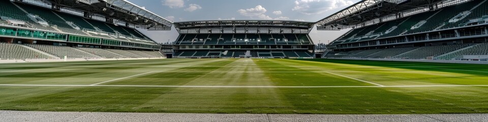 a panorama of a soccer stadium in USA