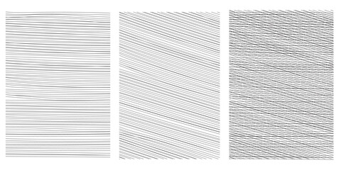 Set of crosshatch texture isolated, hand drawn, line texture