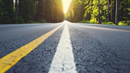 A scenic summer road trip along winding routes