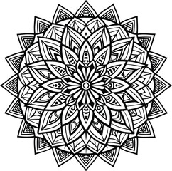 Mandala Designs, Mandala Coloring Pages with Floral Themes for KDP Interiors design