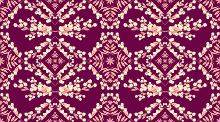 Vector background design fabric pattern, seamless wallpaper, floral pattern, floral design