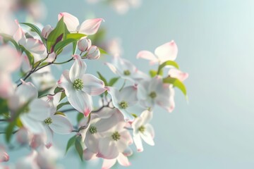 Obraz premium Dogwood in an ultramodern setting