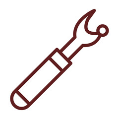 Ripper Vector Line Maroon Design