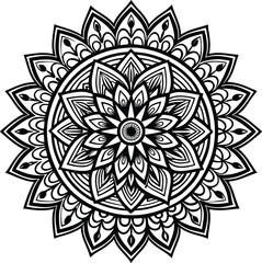 Floral Mandala Designs, Mandala Coloring Pages with Floral Themes for KDP Interiors