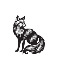 fox vector art,graphics foxs icons set,vintage illustration fox clipart,vector foxs flat style artwork design