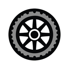 Fototapeta premium Car tire icon vector illustration 