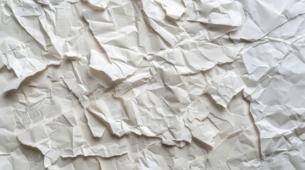 Obraz premium A detailed view of a crumpled paper with creases and folds